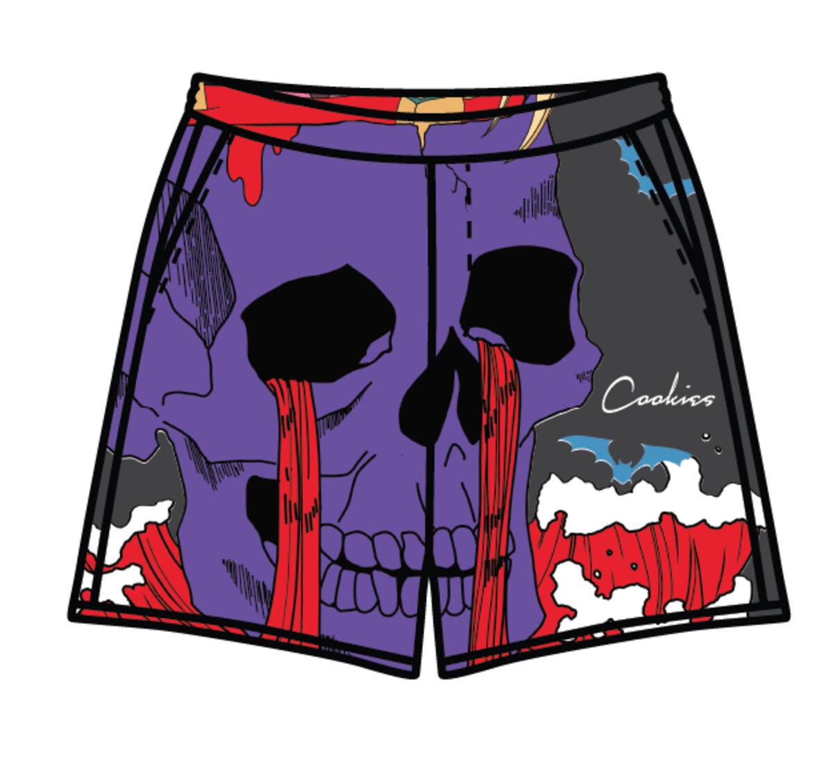 Island Beach Club Poly Mesh Short With Engineered Print