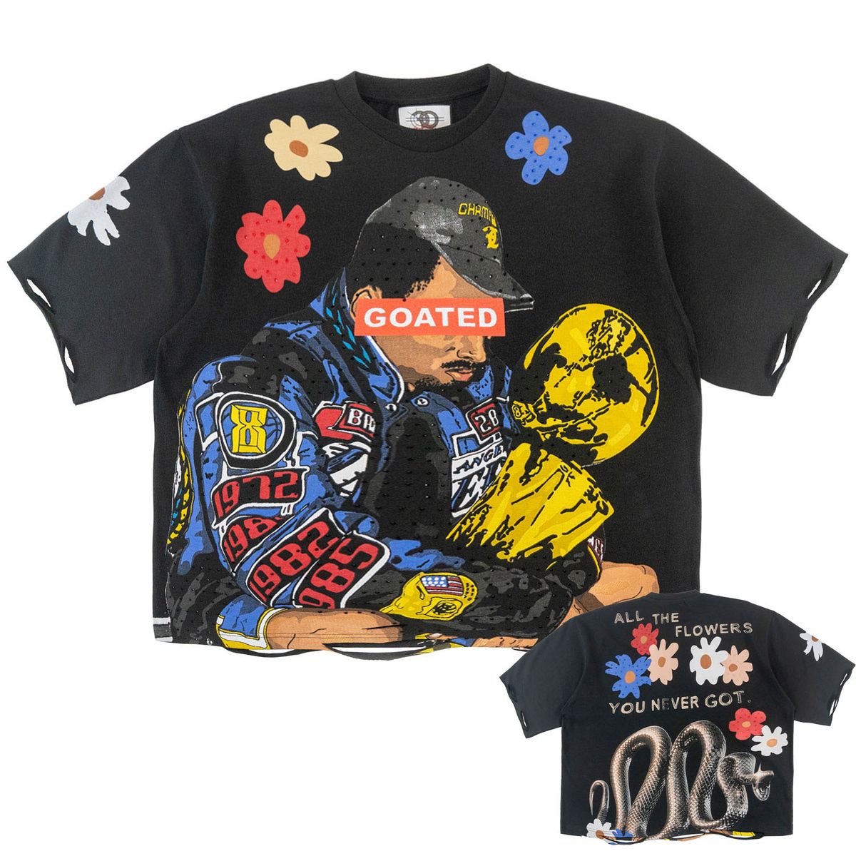 CROP KB GOATED TEE