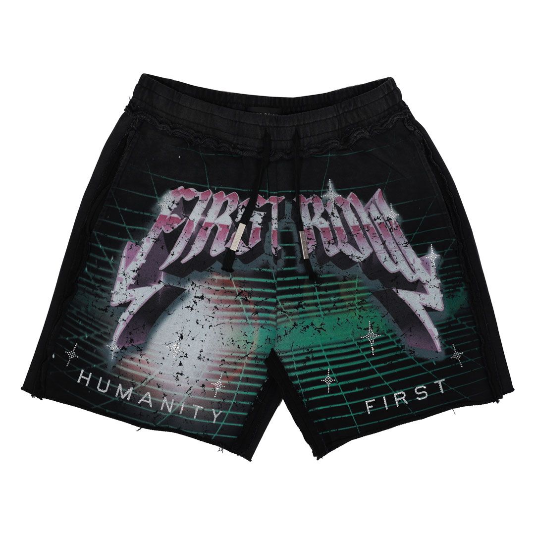 WASHED HUMANITY FIRST SHORTS