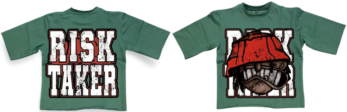 RISK TAKER CROP TOP KIDS FROM 4-14 SIZE