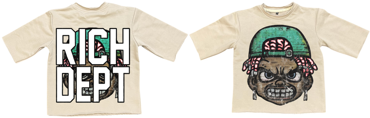 RICH DEPT CROP TOP KIDS FROM 4 TO 14 SIZE