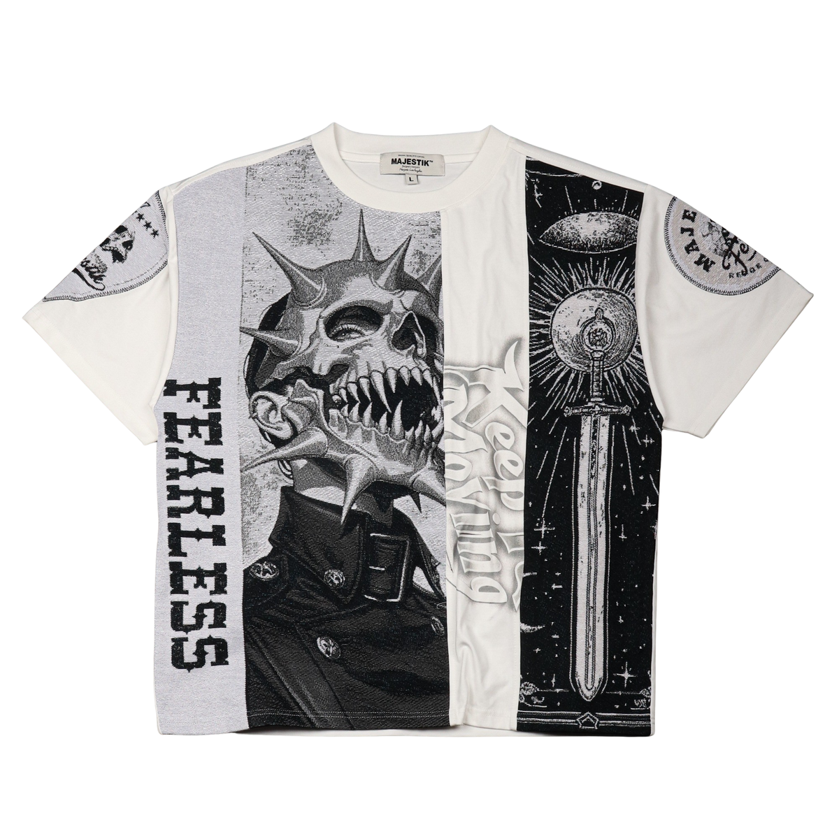 MEN’S TAPESTRY MIX CROPPED TEE