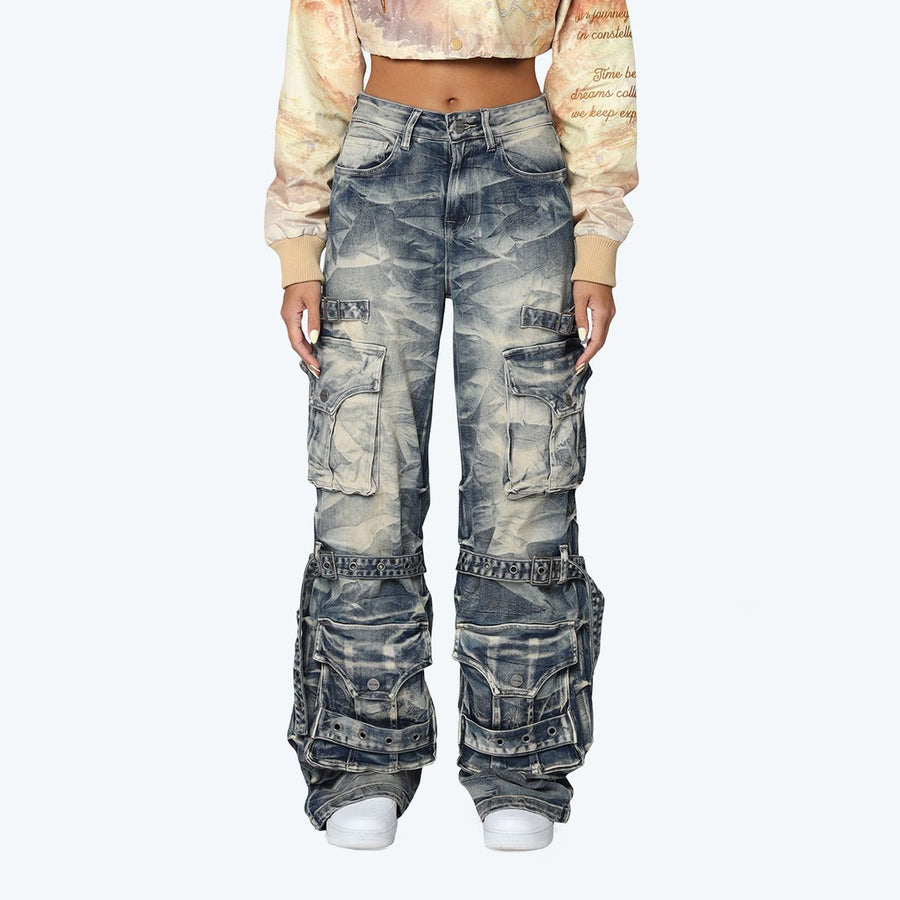 HIGH RISE WIDE LEG JEANS