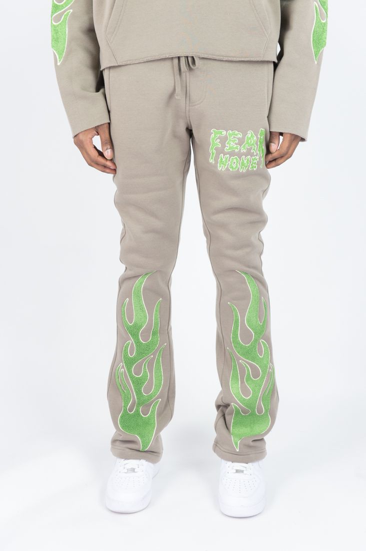 FEAR NONE STACKED SWEATPANTS