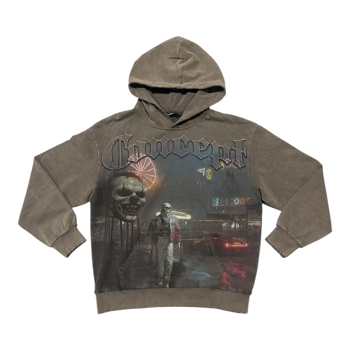 "CARNIVAL" HOODY- CAFE WASH