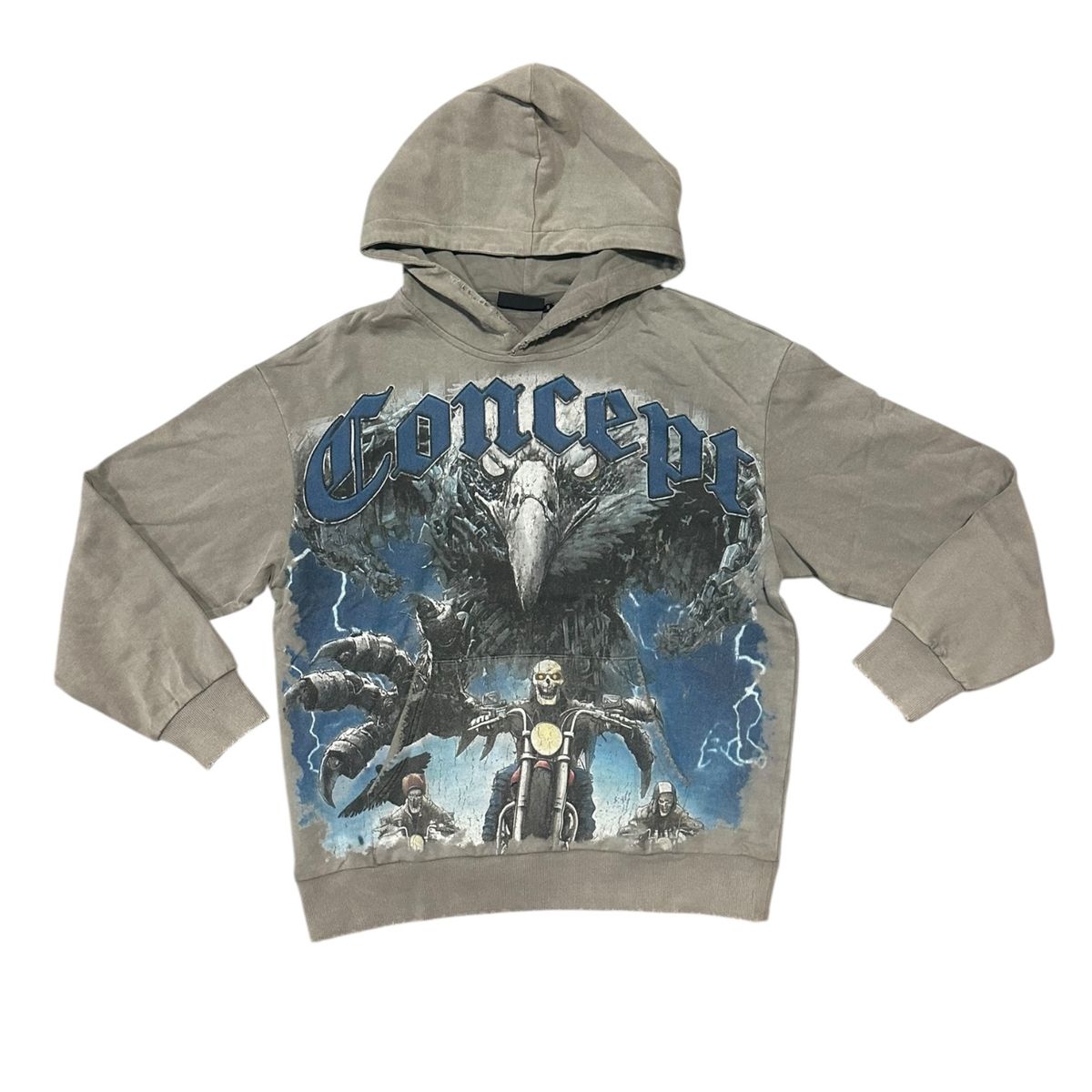 "BLACKHAWK" HOODY - GRY WASH