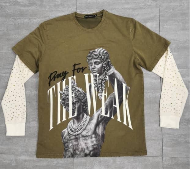 PRAY FOR THE WEAK LONGSLEEVE 2FER