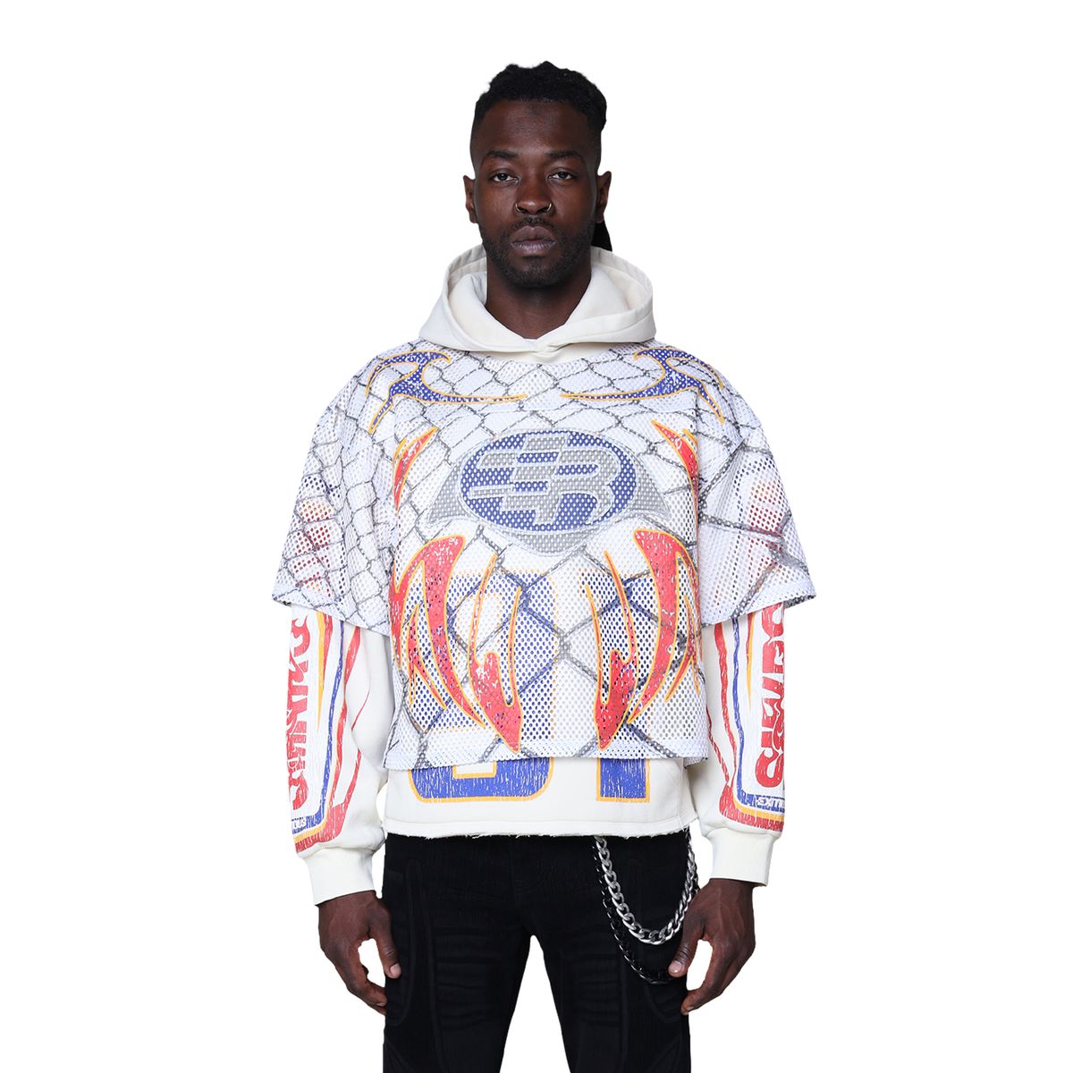 FIELD FLEECE 2FER HOODIE