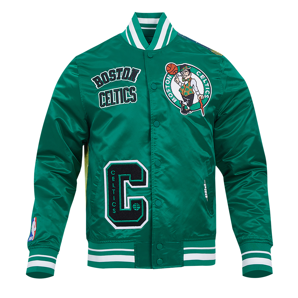 BOSTON CELTICS MEN'S SATIN JACKET SUBLIMATED SATIN JACKET