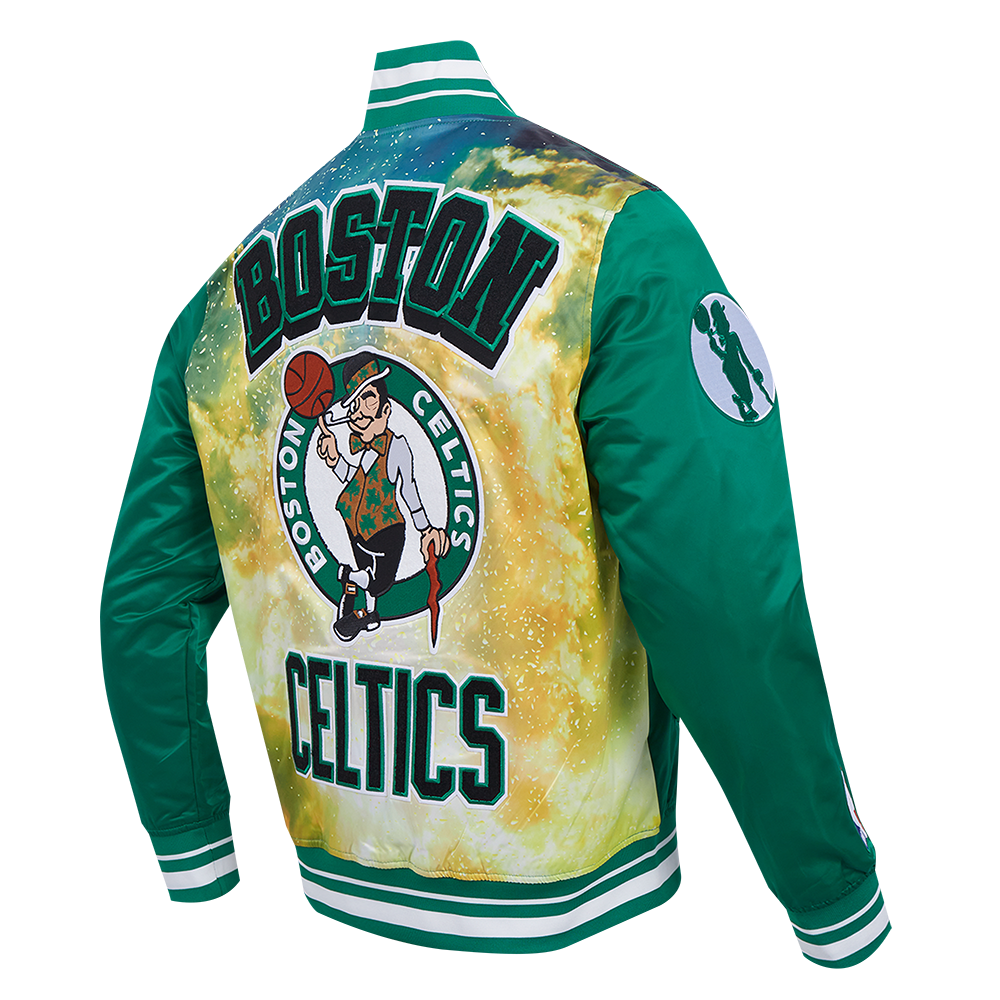 BOSTON CELTICS MEN'S SATIN JACKET SUBLIMATED SATIN JACKET