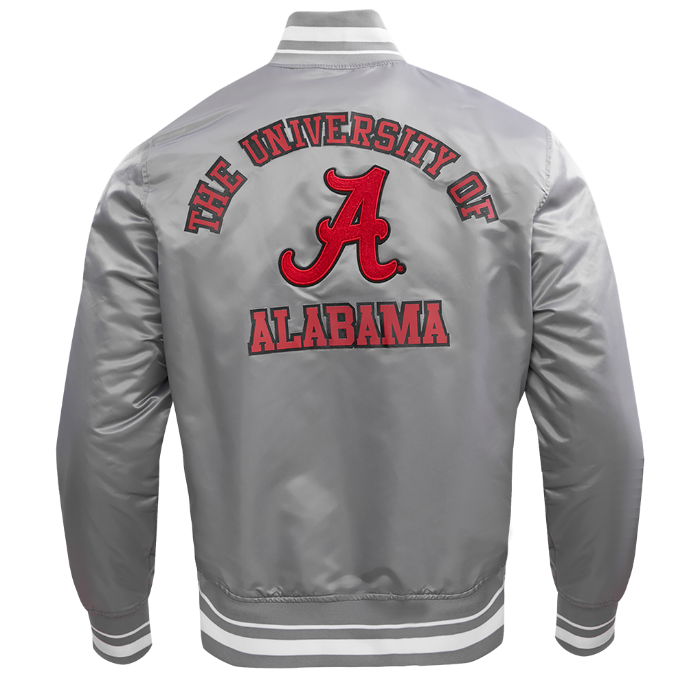 UNIVERSITY OF ALABAMA MEN'S SATIN JACKET COLLEGE CLASSIC CHENILLE