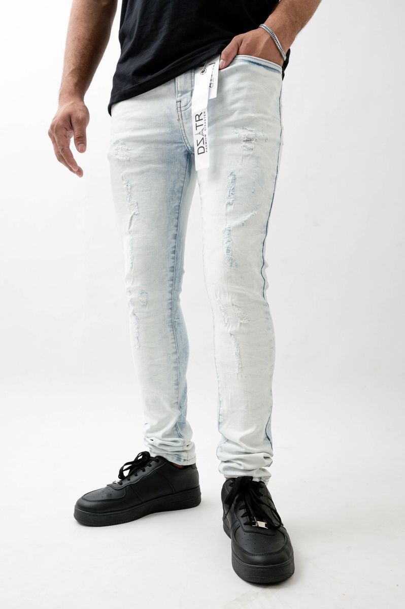 CLOUD ICE - ULTRA SKINNY STRETCH DENIM