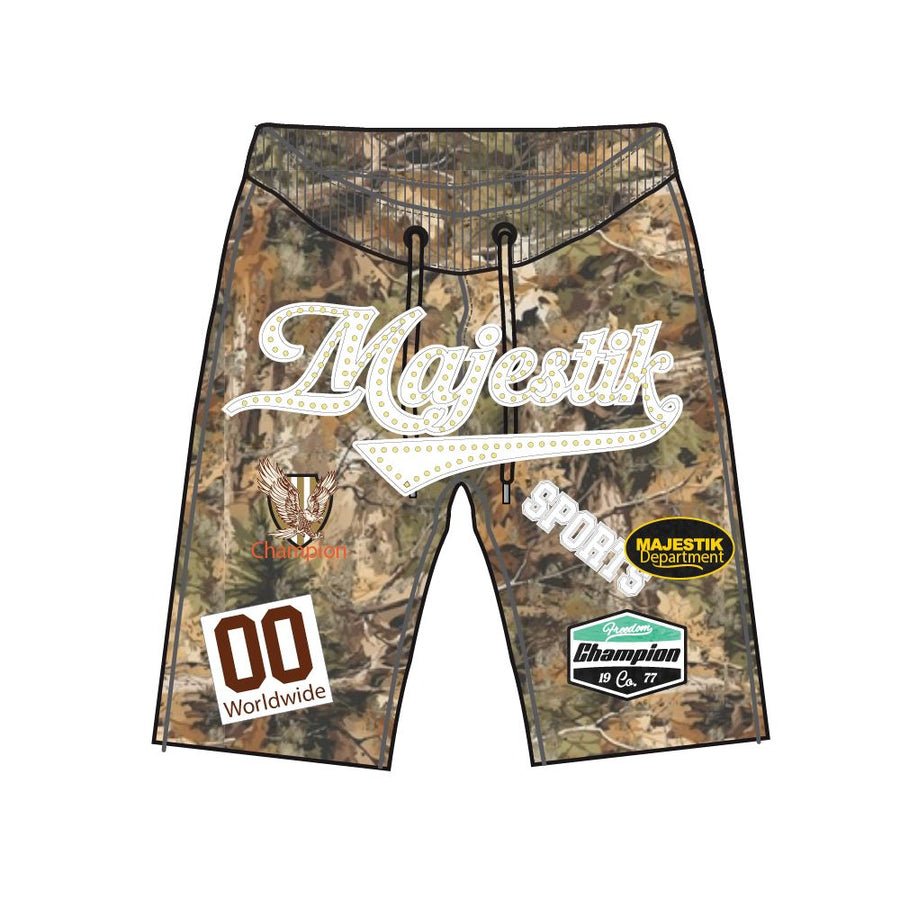 PIQUÉ CUT & SEWN PATCH SHORTS