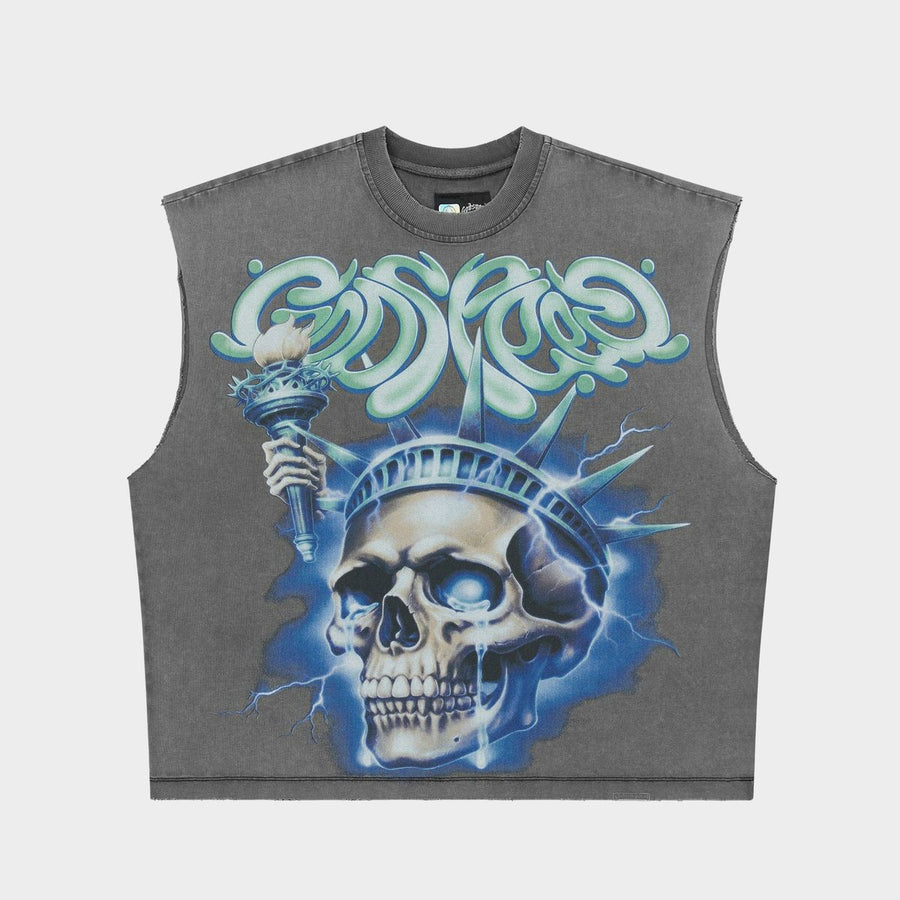 Liberty Tears Sleeveless T-shirt (Grey Wash) 6 1 2026