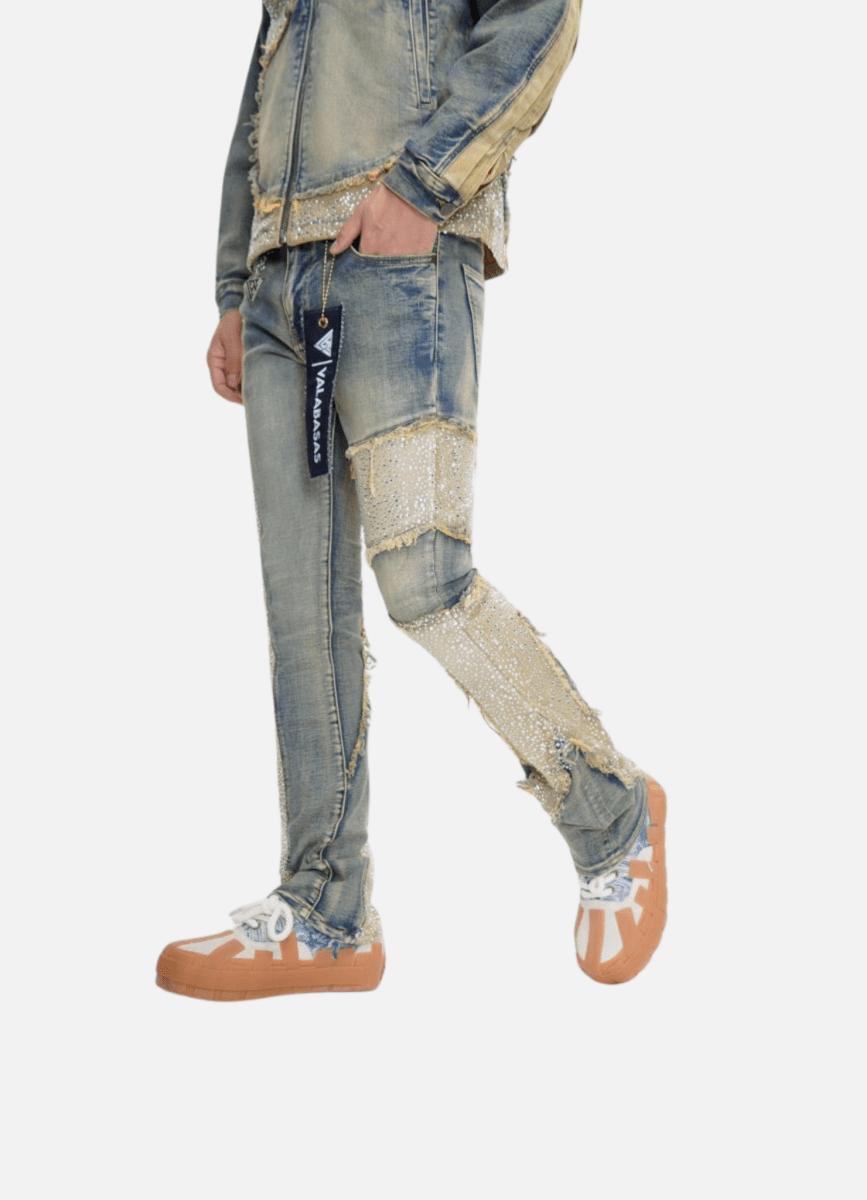 DOWNFALL STACKED VINTAGE BLUE WASH
