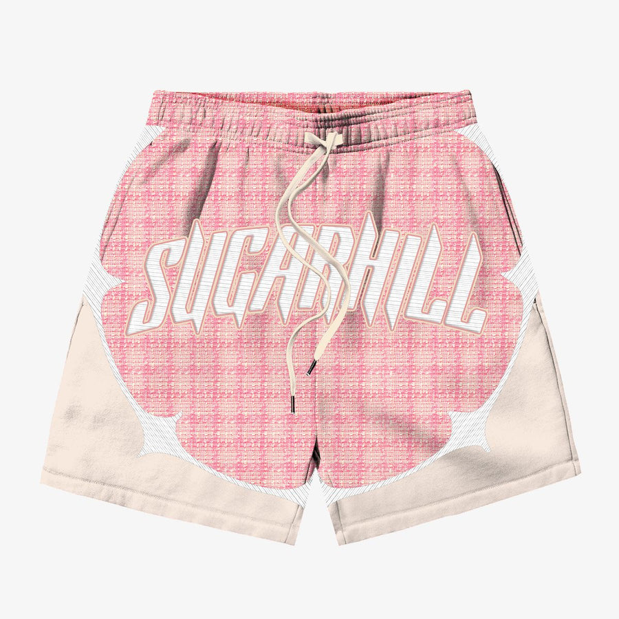 “SONAR” SHORTS (PINK/CREAM)