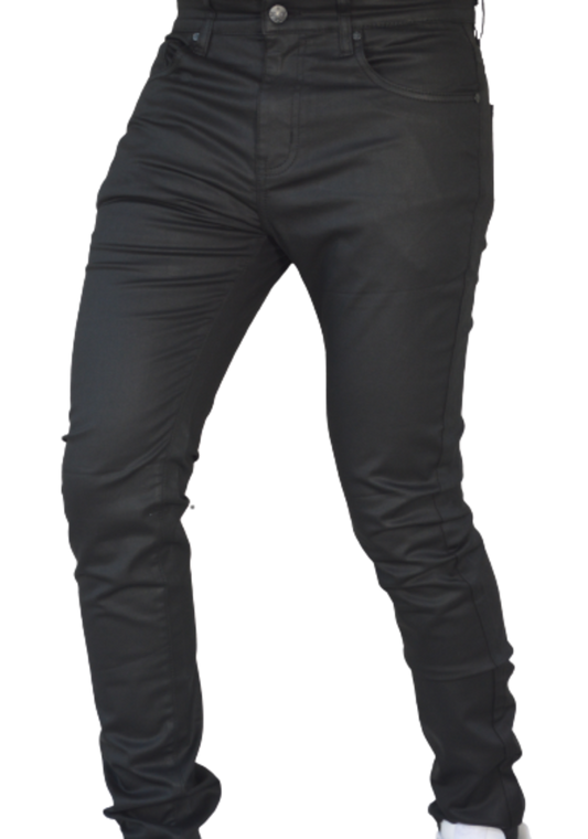 WAX BLACK STRETCH PANTS