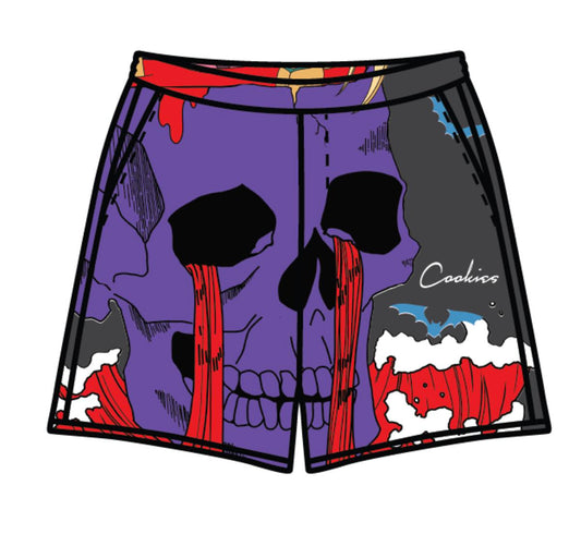 Island Beach Club Poly Mesh Short With Engineered Print