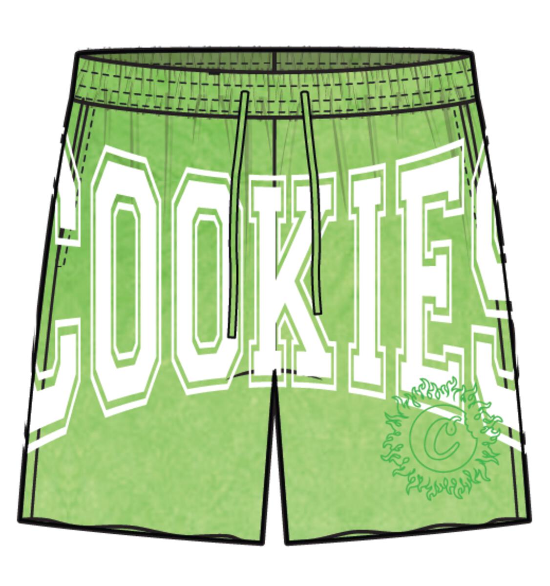 World Tour Blasted Fleece Short With Screenprint Artwork