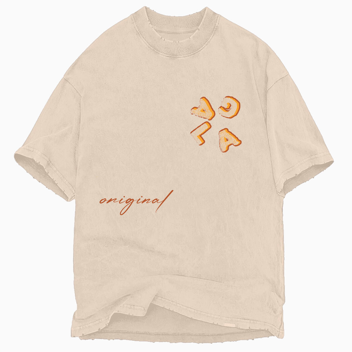 "MYSTERIO" TEE (TAN VINTAGE)