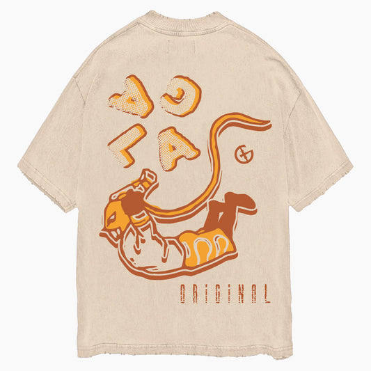 "MYSTERIO" TEE (TAN VINTAGE)