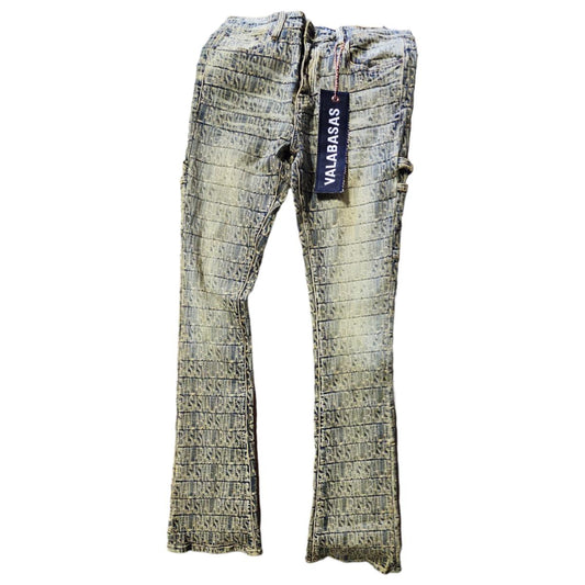 "IMPRINT" VINTAGE WASH STACKED FLARE JEAN