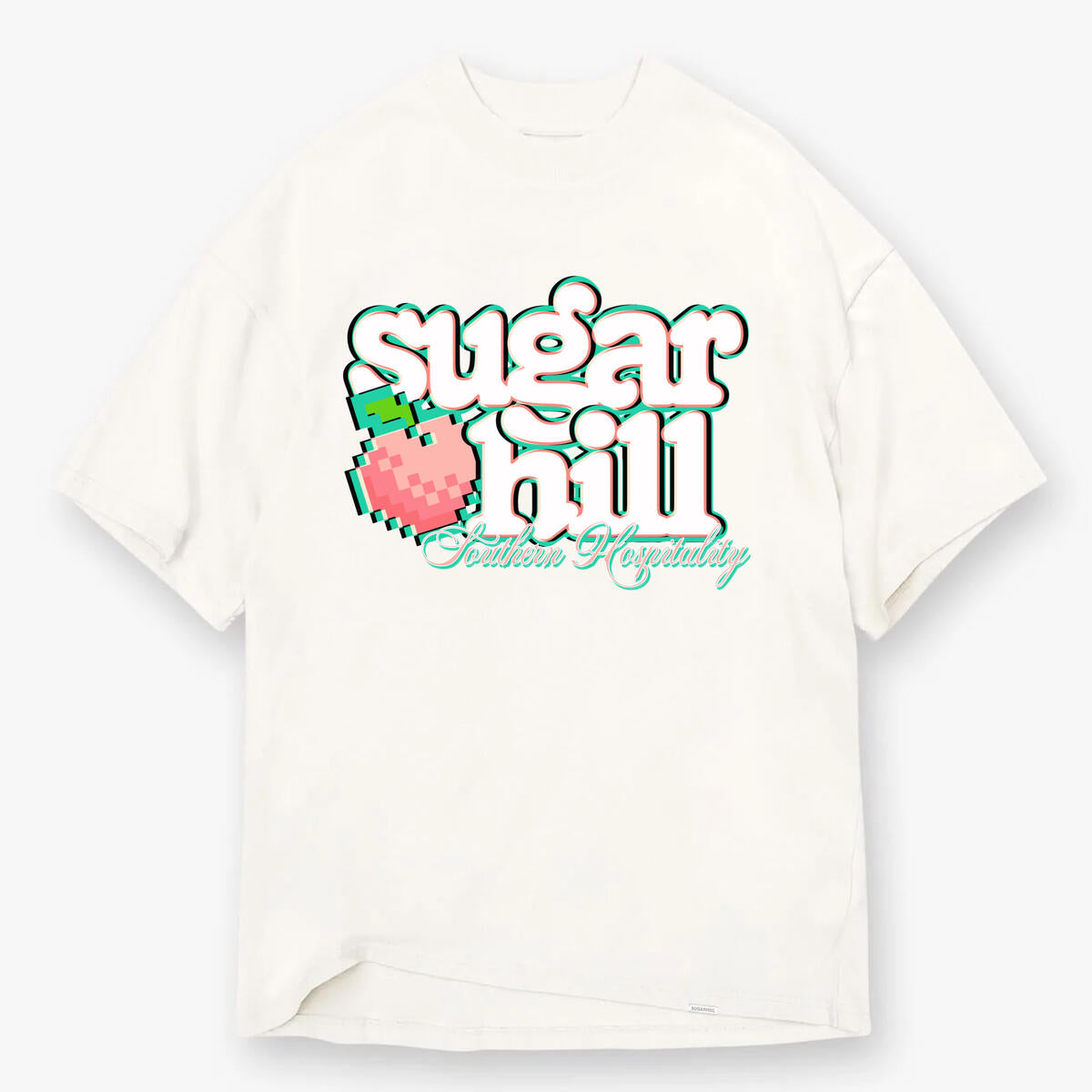 "PEACHES" T-SHIRT (WHITE)