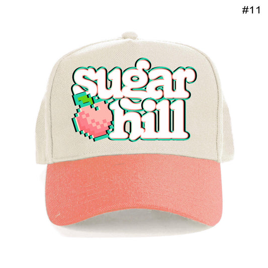 "PEACHES" TWILL HAT (CREAM/PEACH)