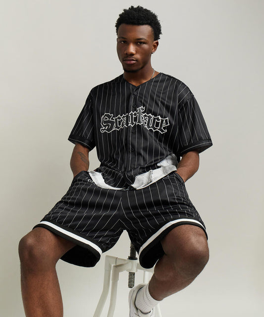 Scarface Pinstripe Baseball Mesh Jersey