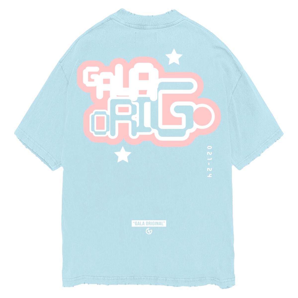 "SHAPES" TEE (VINTAGE AQUA BLUE)