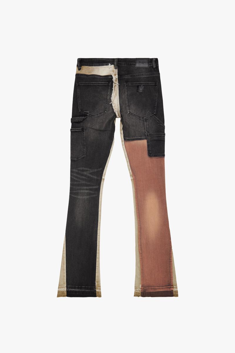 "CHICAGO" BRASSWOOD STACKED FLARE JEAN