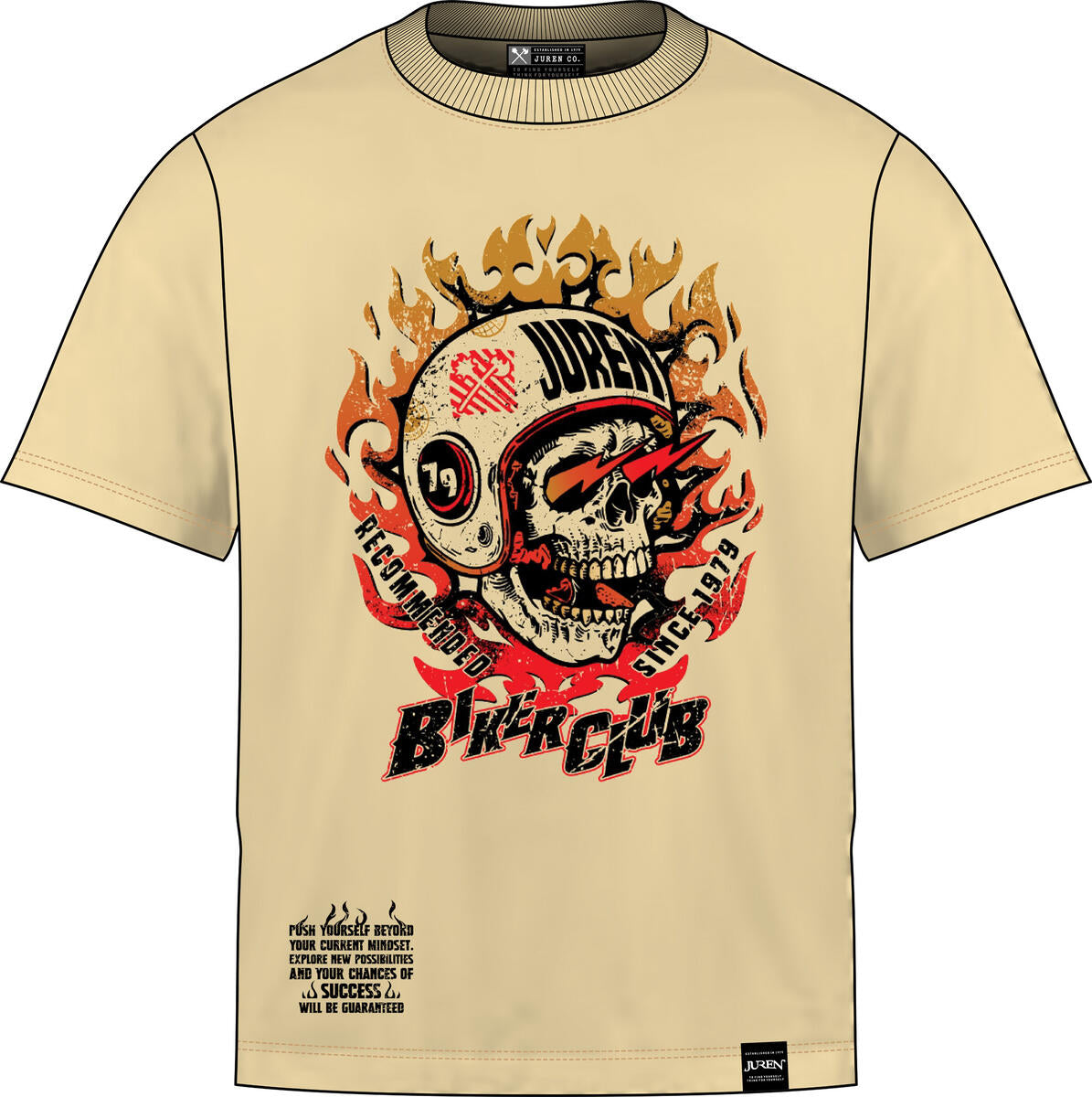 JUREN BIKERS CLUB NATURAL TEE