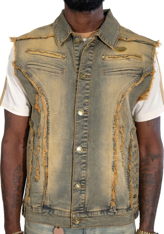 PREMIUM VINTAGE SURALI DENIM VEST