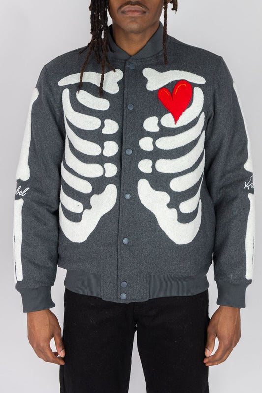 SKELETON MELTON JACKET