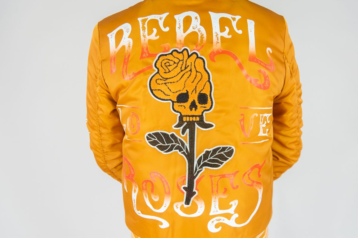 REBEL ROSES NYLON JACKET