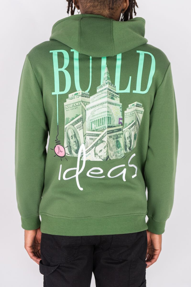 BUILD IDEAS FLEECE HOODIE