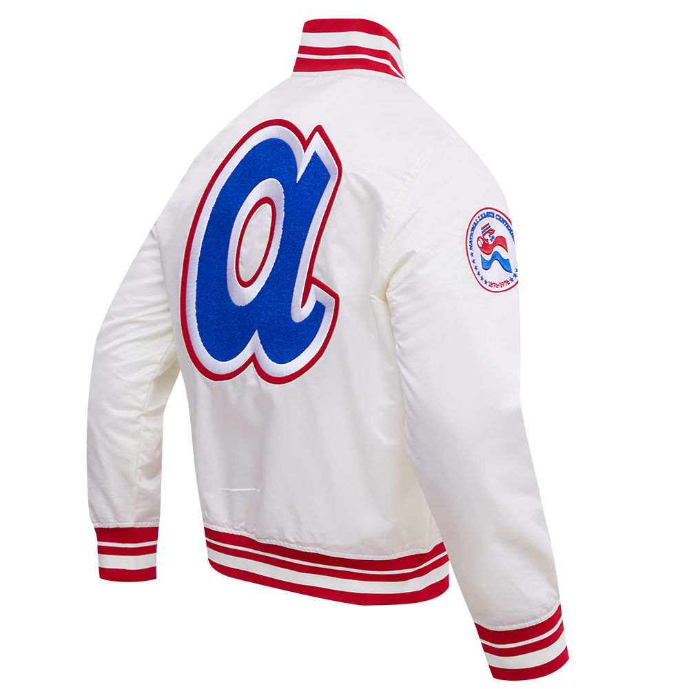 ATLANTA BRAVES RETRO CLASSIC RIB SATIN JACKET