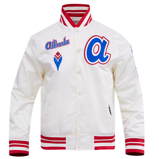 ATLANTA BRAVES RETRO CLASSIC RIB SATIN JACKET