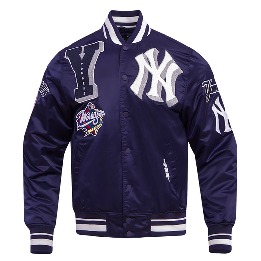 NEW YORK YANKEES MASH UP RIB SATIN JACKET