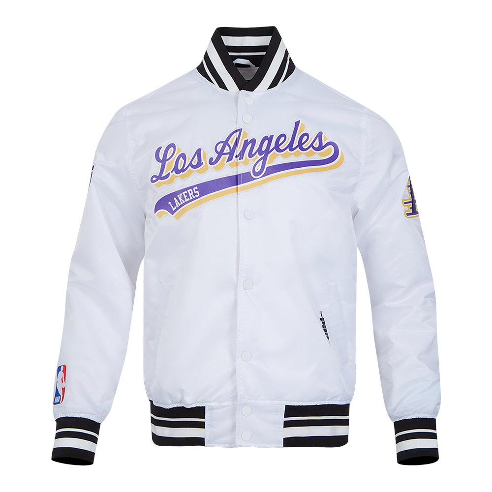 LOS ANGELES LAKERS SCRIPT TAIL M SATIN JACKET