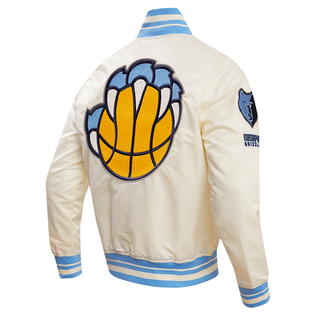 MEMPHIS GRIZZLIES RETRO CLASSIC RIB SATIN JACKET