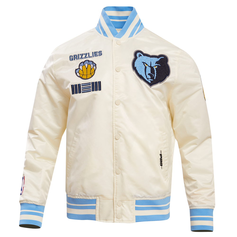 MEMPHIS GRIZZLIES RETRO CLASSIC RIB SATIN JACKET