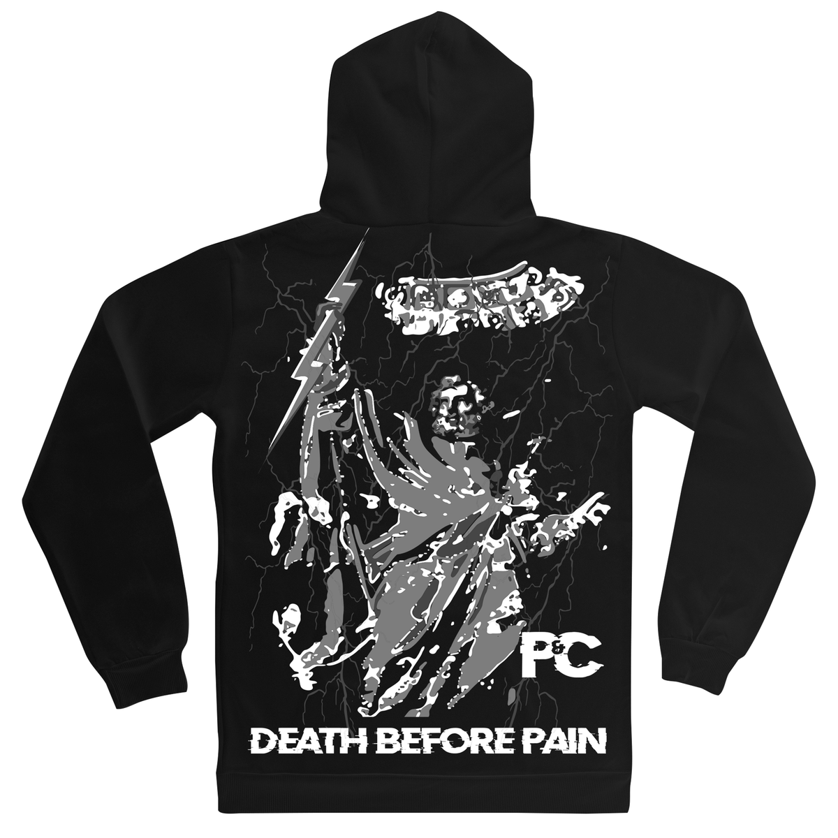 Peace & Chaos Death Before Pain Black Hoodie