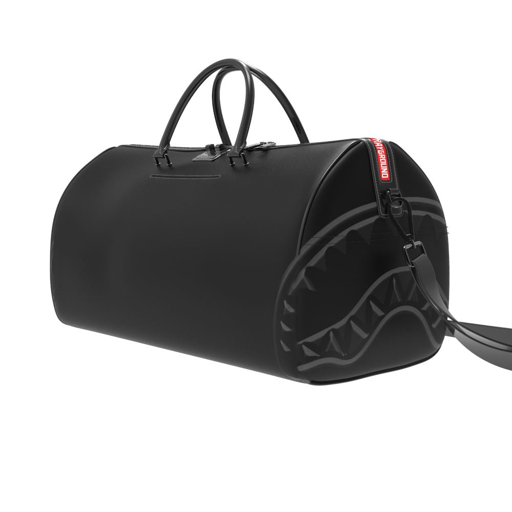 PRINTED ZIPPER SHARK DUFFLE