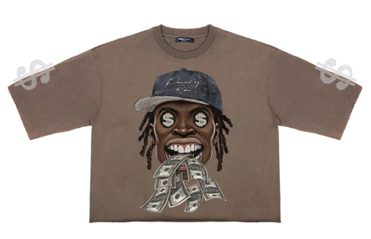SPEAK MONEY CROPPED TEE