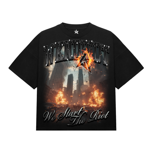 DOWNTOWN RIOT (RHINESTONES) BLACK