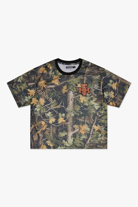 "SCRIMMAGE" BOX-FIT MESH TEE