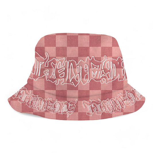 "SUMMERLAND" BUCKET HAT (RED CHECKER)