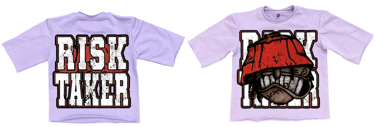 RISK TAKER CROP TOP KIDS FROM 4-14 SIZE