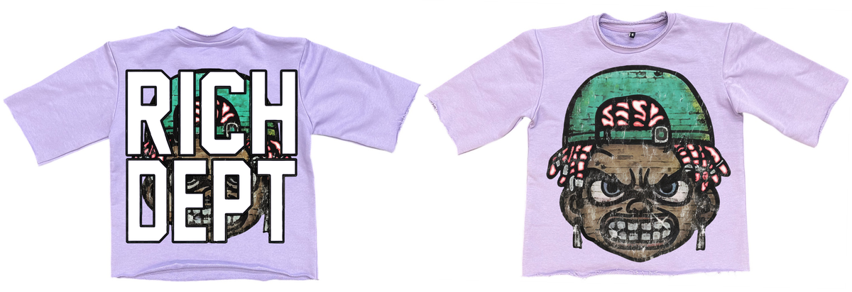 RICH DEPT CROP TOP KIDS FROM 4 TO 14 SIZE